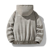 Veste décontractée chaude et épaisse à capuche pour homme