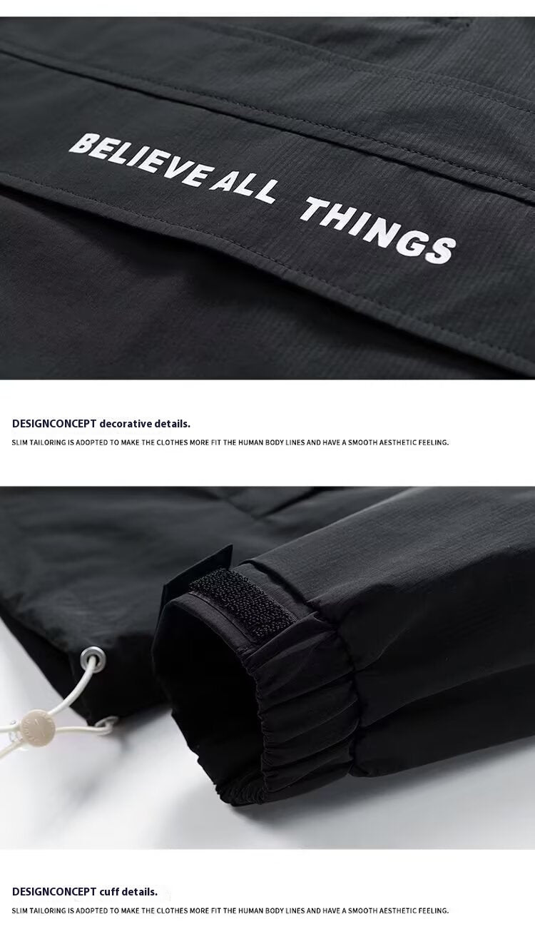 Half Zipper Pullover Men's Spring And Autumn New Hooded Fir Sweater