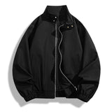 Stand Collar Jacket For Men Loose Casual Jacket