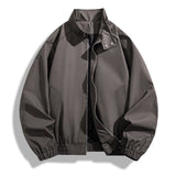 Stand Collar Jacket For Men Loose Casual Jacket