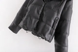 Warm Cotton Jacket, PU Leather Coat, PU Jacket