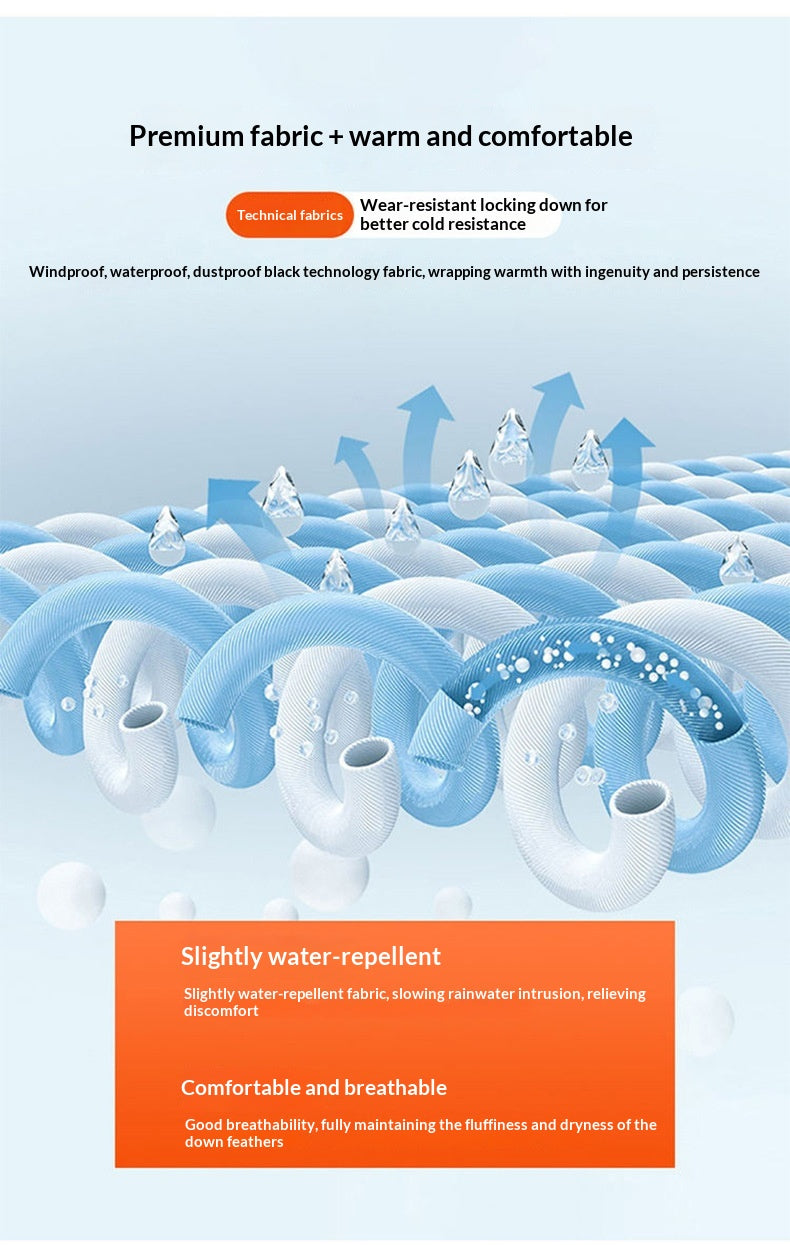 Mens Winter Loose, Padded Fleece Jacket With A Fake Two-Piece Design For Warmth