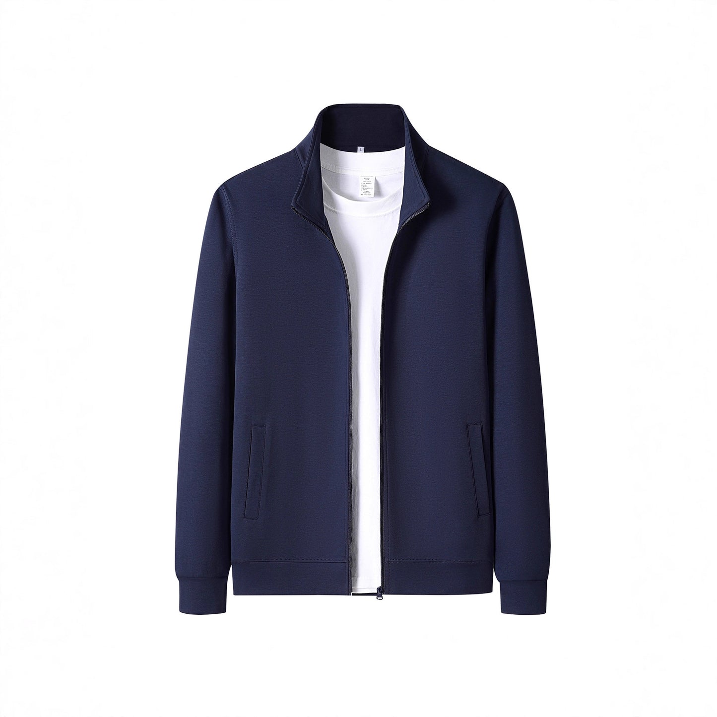 Men's Casual New Long-sleeve Cardigan With A Stand-up Collar