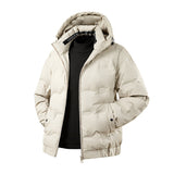 Men's Down Jacket Winter Casual Hooded Coat