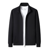 Men's Casual New Long-sleeve Cardigan With A Stand-up Collar