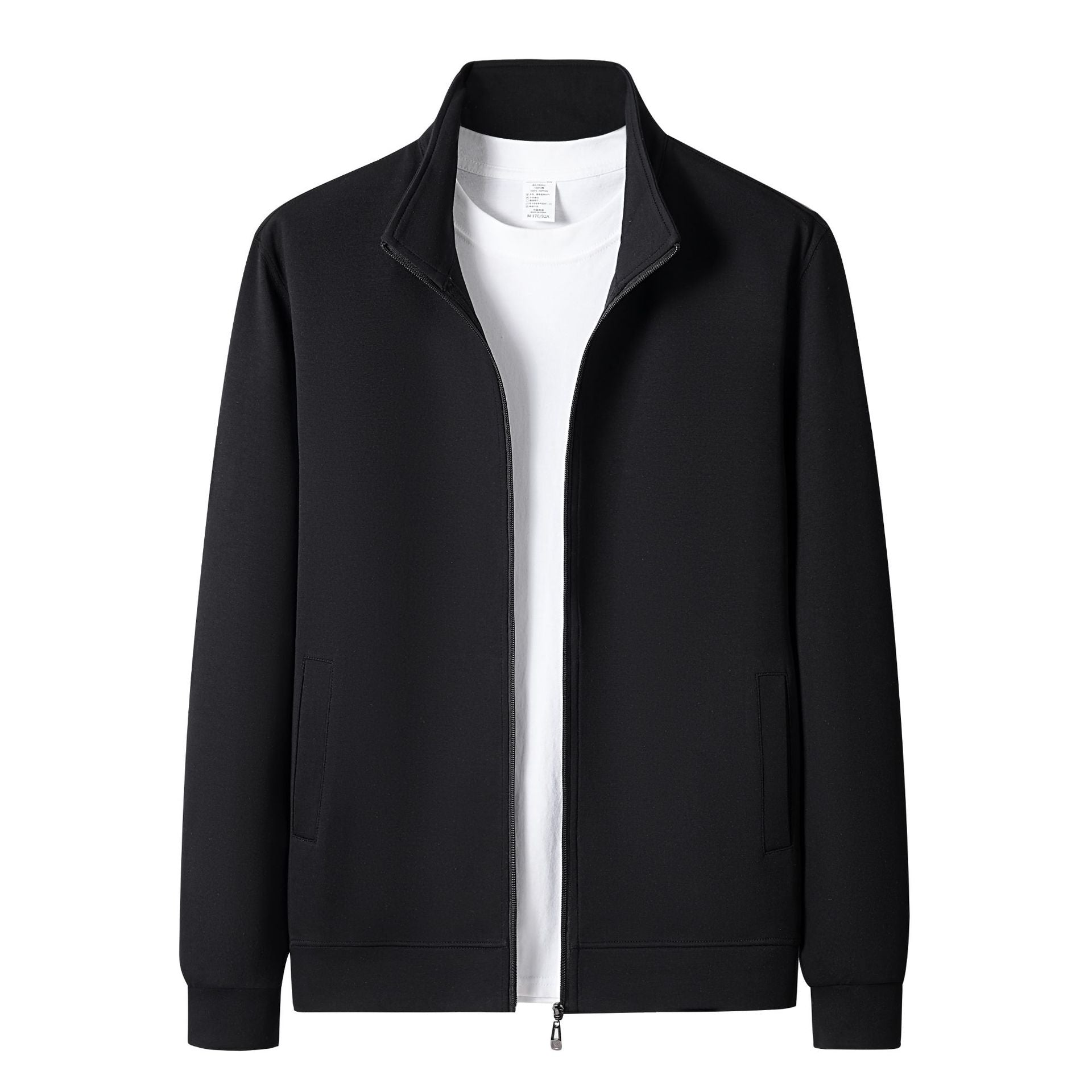 Men's Casual New Long-sleeve Cardigan With A Stand-up Collar