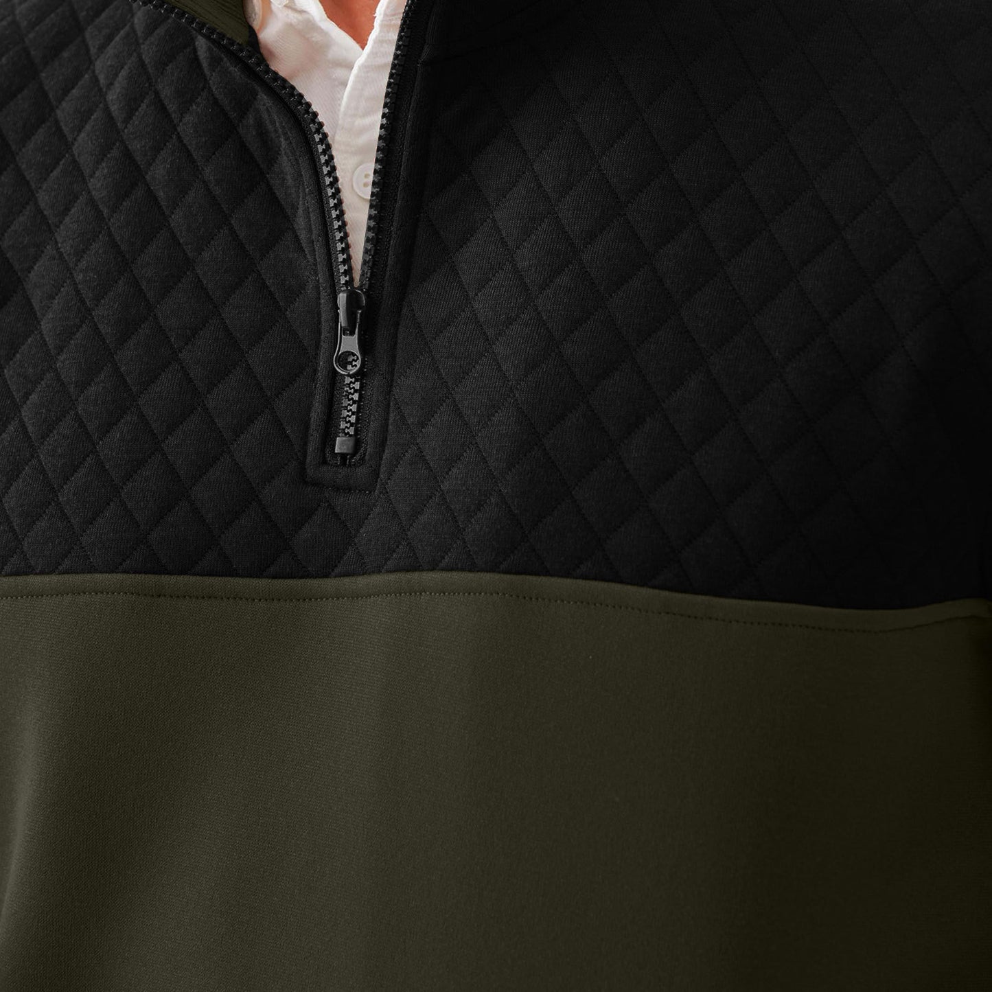 Men's Casual Color-blocked Long-sleeve Hoodie