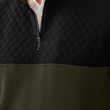 Men's Casual Color-blocked Long-sleeve Hoodie