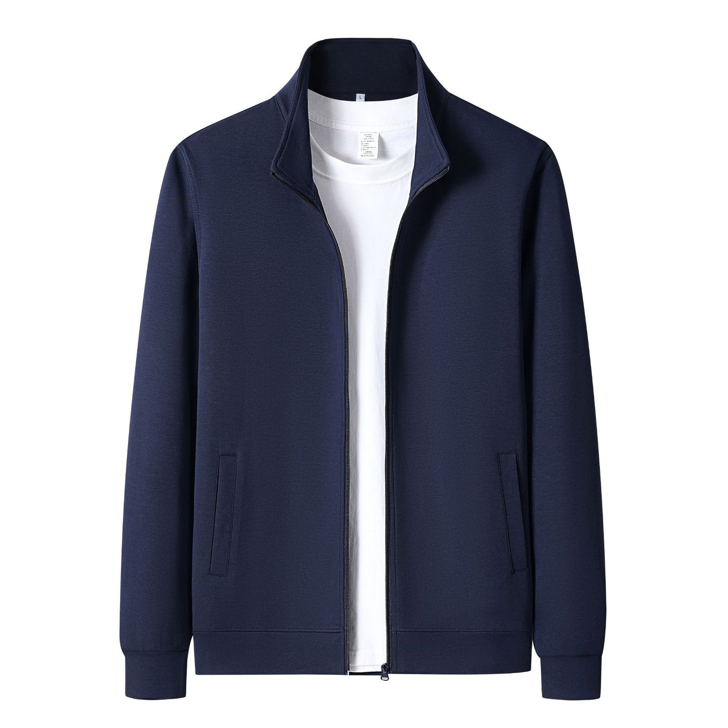 Men's Casual New Long-sleeve Cardigan With A Stand-up Collar