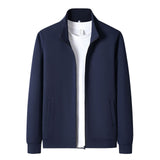 Men's Casual New Long-sleeve Cardigan With A Stand-up Collar