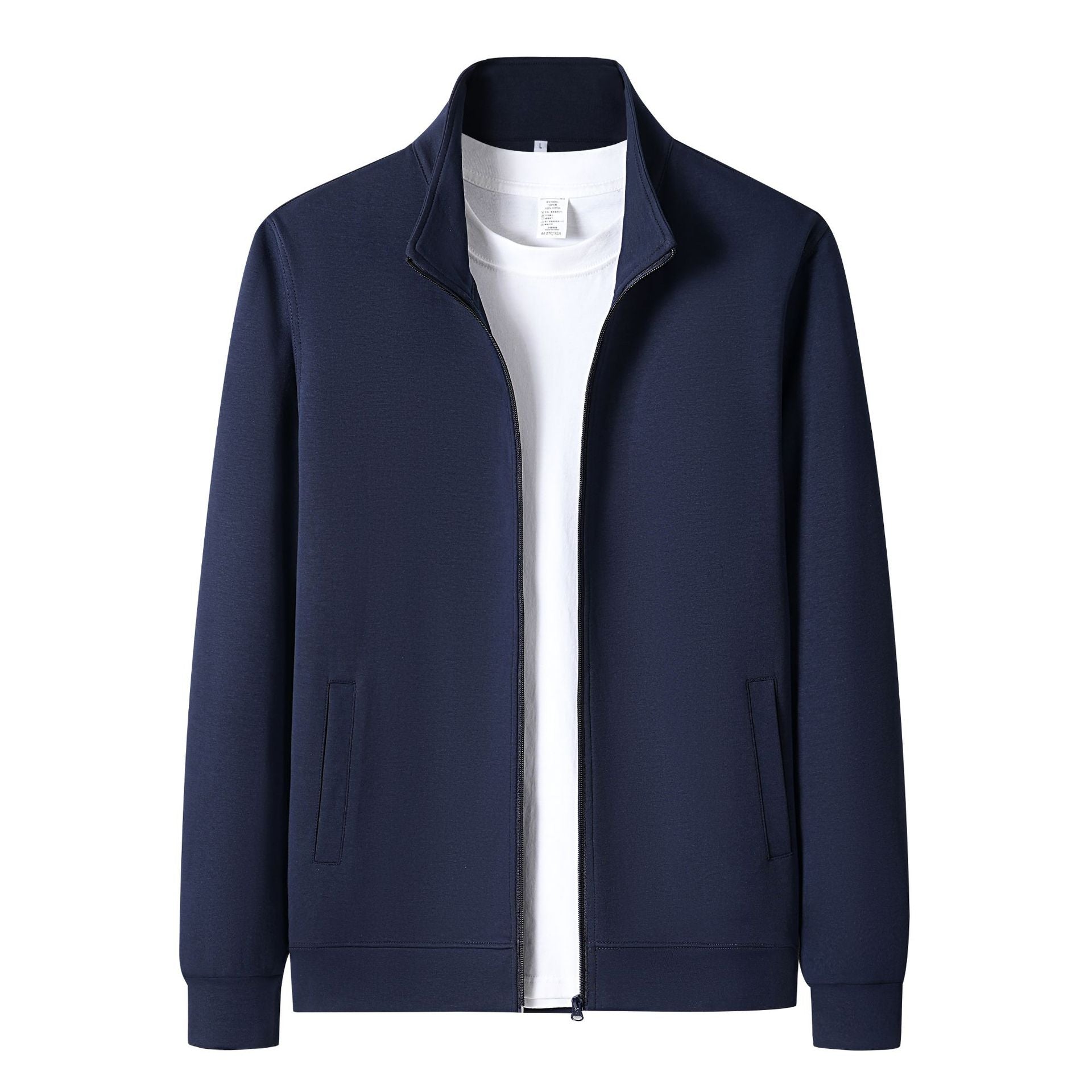 Men's Casual New Long-sleeve Cardigan With A Stand-up Collar