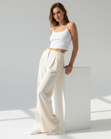 Wide Leg Pleated Pants