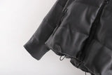 Warm Cotton Jacket, PU Leather Coat, PU Jacket