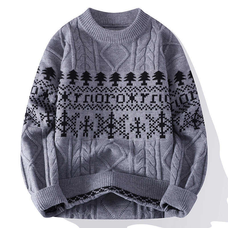 Crew-neck Pullover Sweaters