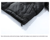 Mens Winter Loose, Padded Fleece Jacket With A Fake Two-Piece Design For Warmth