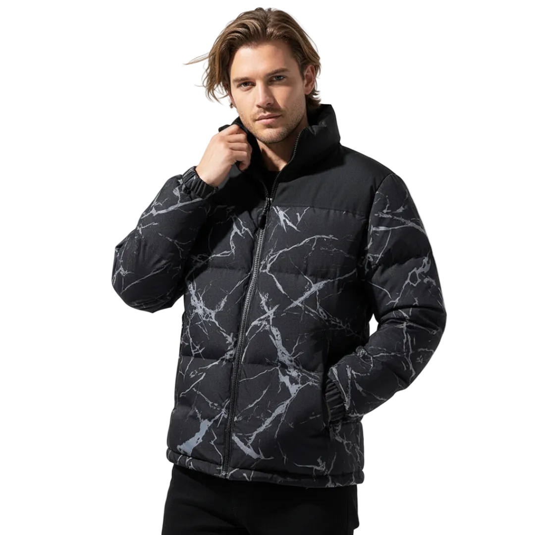 Cold-proof Stand Collar Winter Cotton Coat For Men
