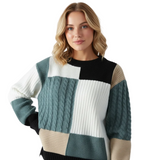 Casual Round-neck Sweater Base Knitwear Large Size Loose