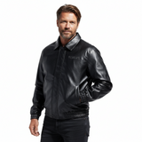 Loose Lapel American Trendy Brand Retro Motorcycle PU Leather Jacket