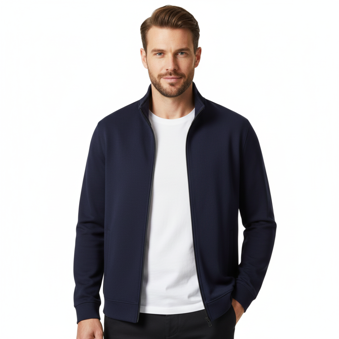 Men's Casual New Long-sleeve Cardigan With A Stand-up Collar