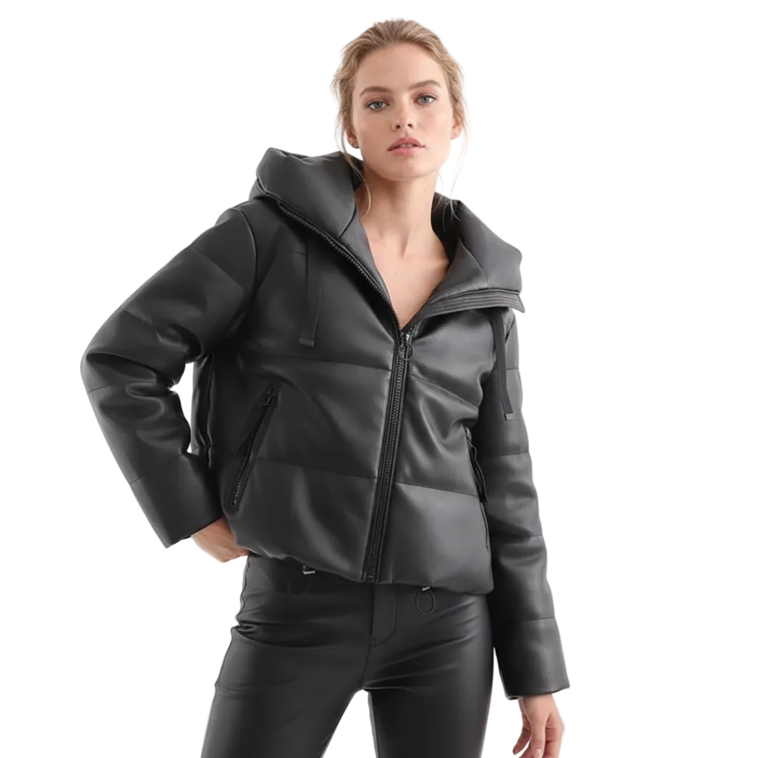 Warm Cotton Jacket, PU Leather Coat, PU Jacket