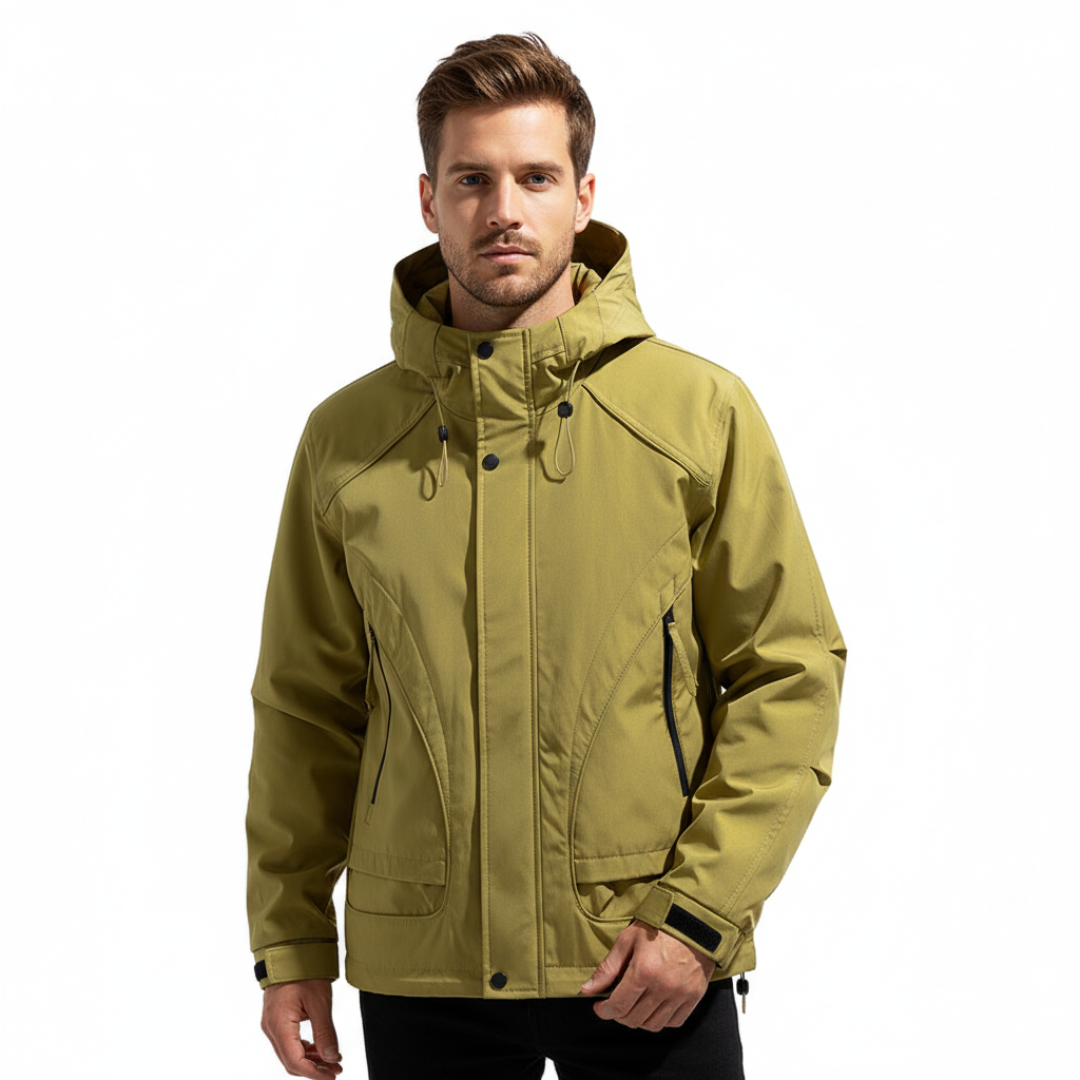 Spring And Autumn High-grade Simple Versatile Trench Coat Windproof Hood Jacket