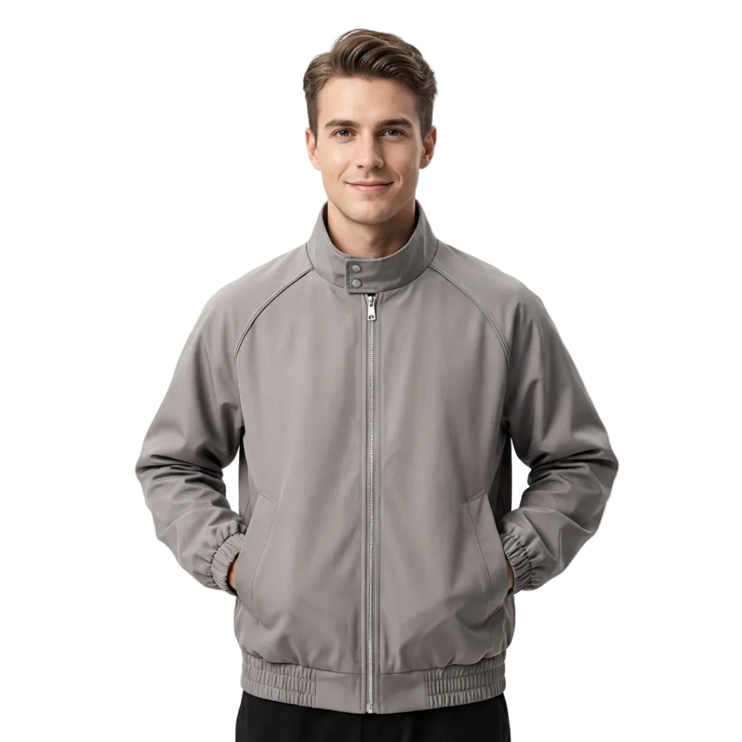 Stand Collar Jacket For Men Loose Casual Jacket