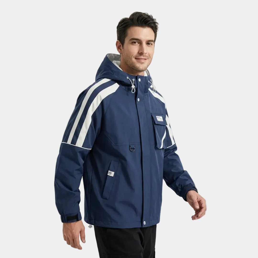 Coat Men's Hooded Work Clothes Casual Loose Teen Trendy