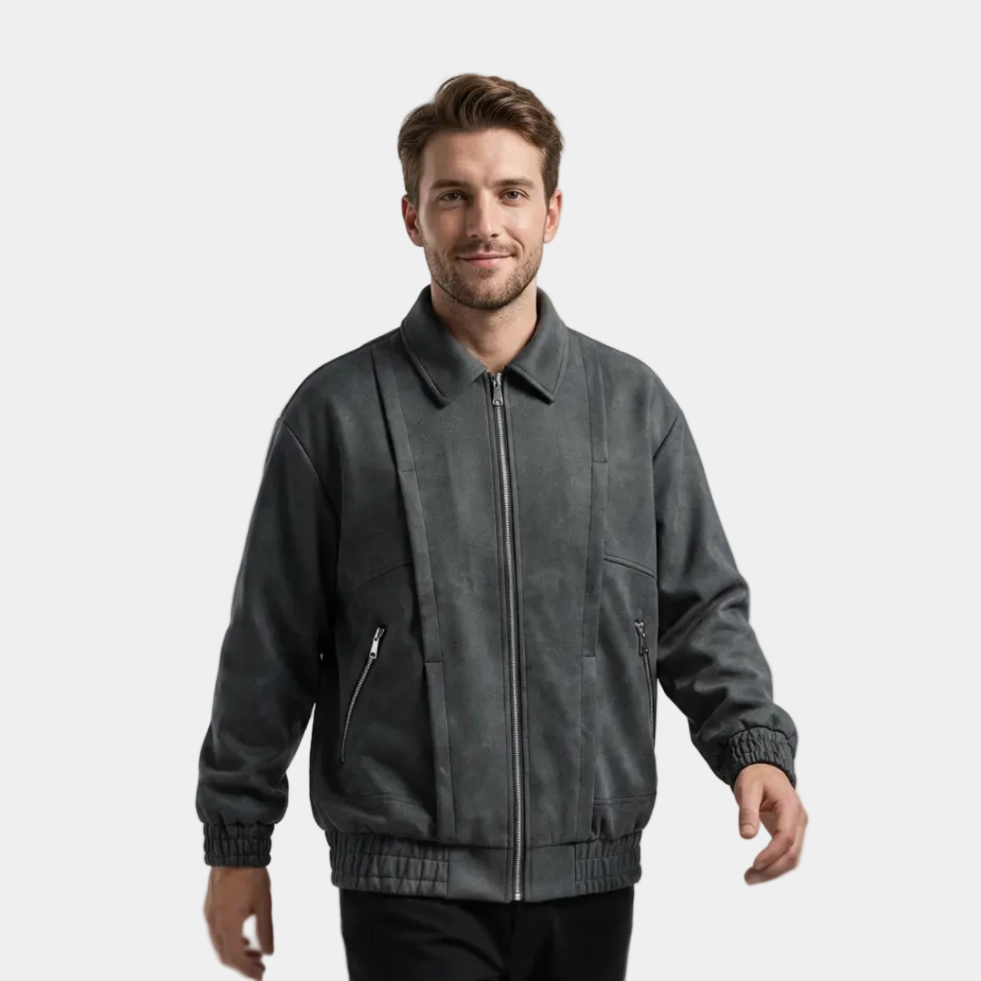 Workwear Leather Jacket Men's Spring And Autumn