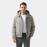 Veste décontractée chaude et épaisse à capuche pour homme