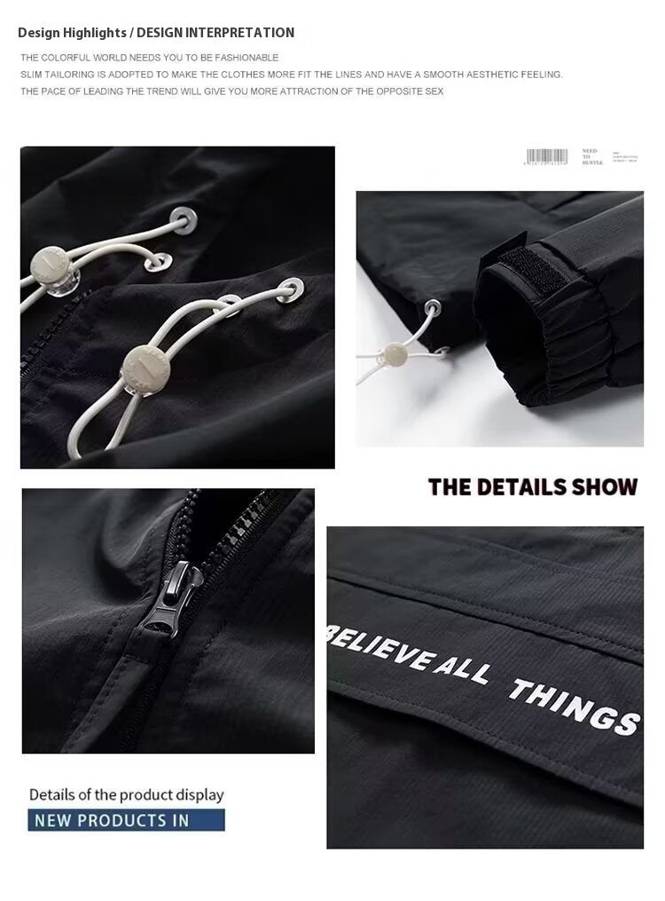 Half Zipper Pullover Men's Spring And Autumn New Hooded Fir Sweater