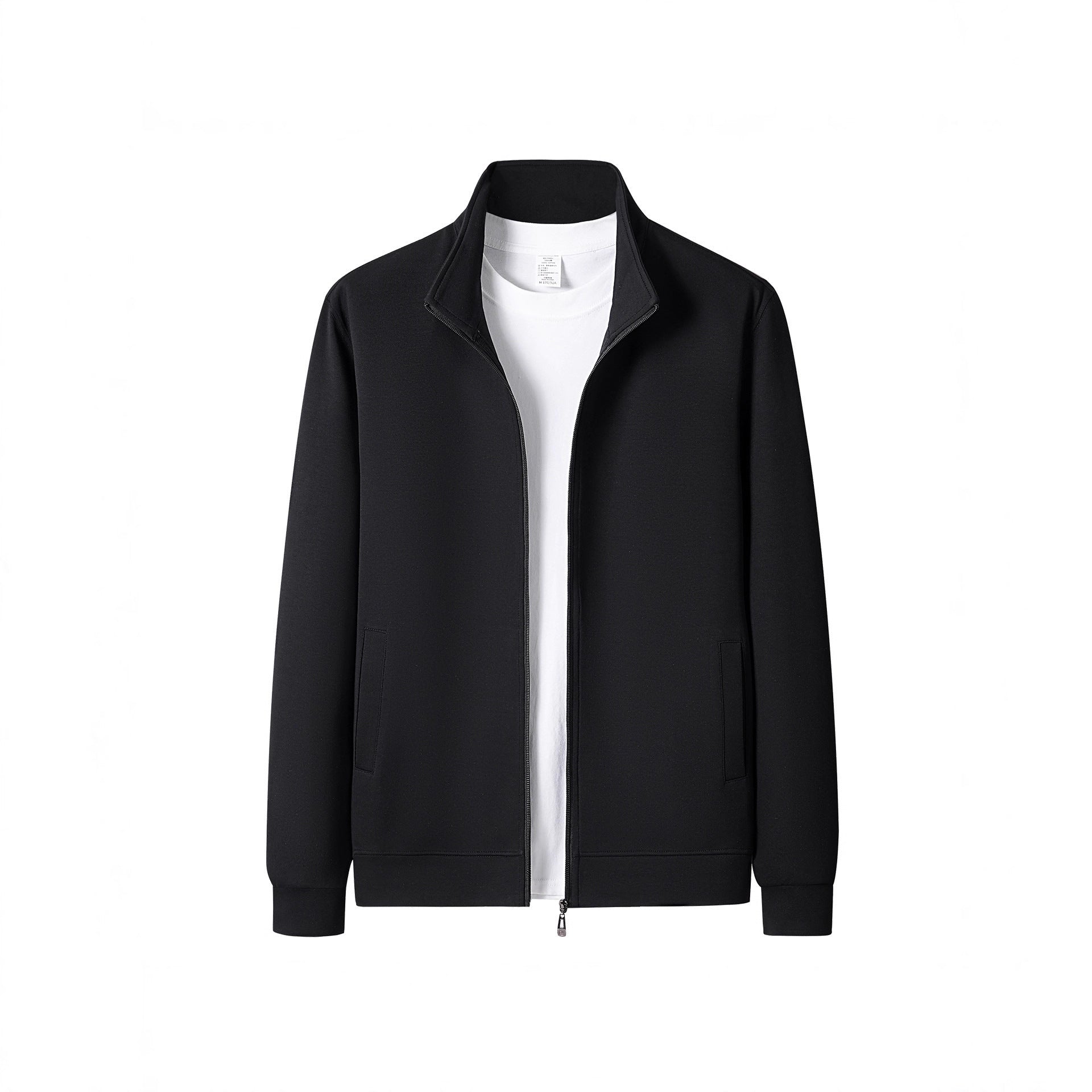 Men's Casual New Long-sleeve Cardigan With A Stand-up Collar