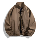 Stand Collar Jacket For Men Loose Casual Jacket