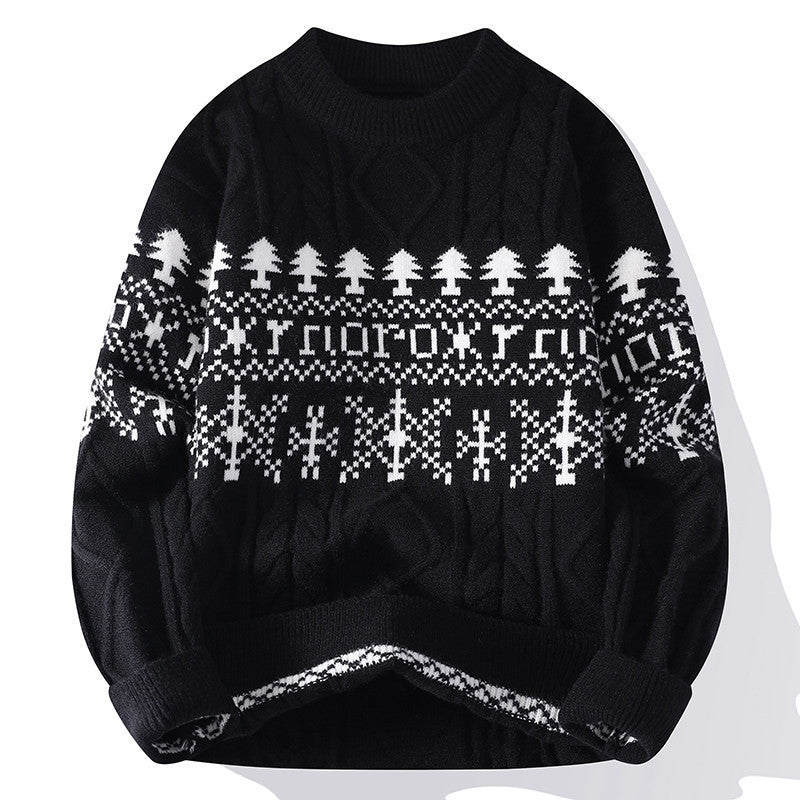 Crew-neck Pullover Sweaters