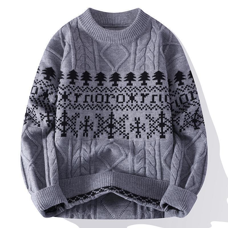 Crew-neck Pullover Sweaters