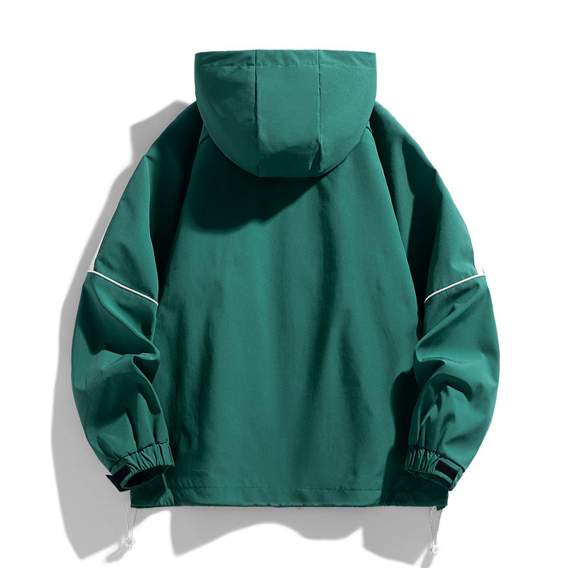 Coat Men's Hooded Work Clothes Casual Loose Teen Trendy