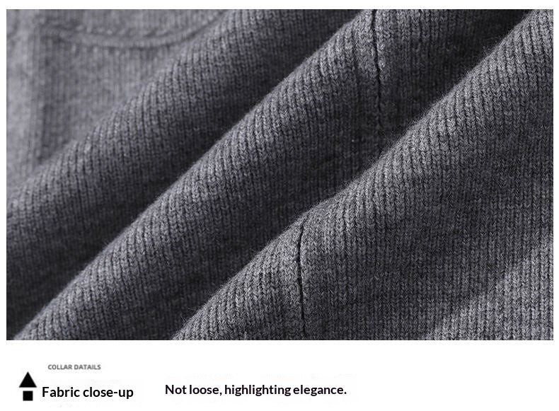 Mens Sweater Zip-Up Cardigan Coat