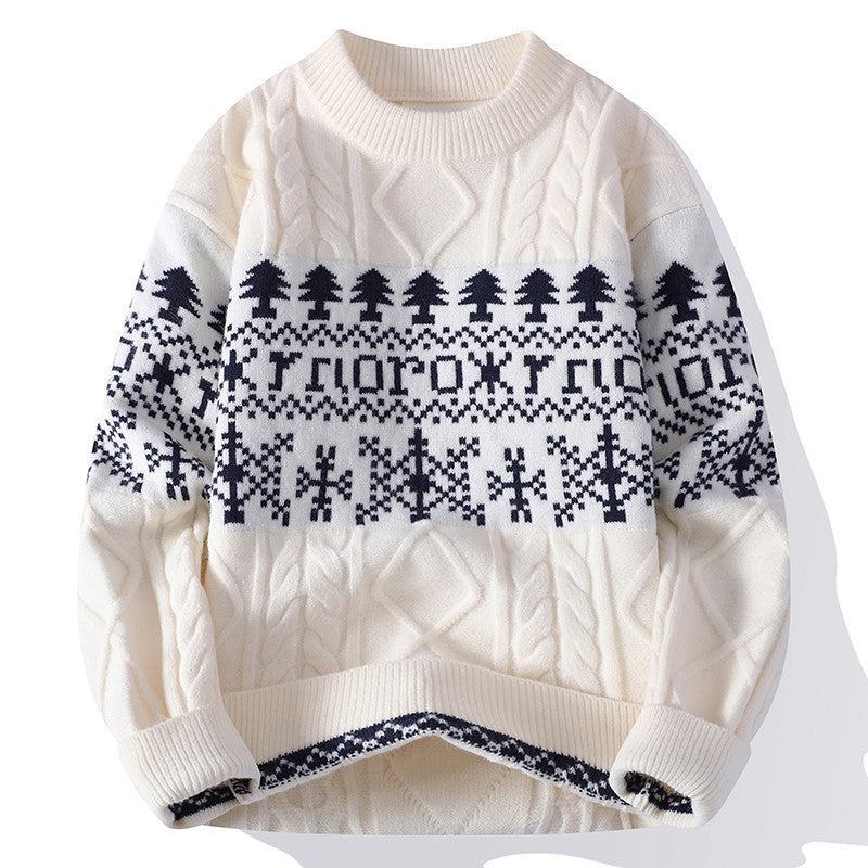 Crew-neck Pullover Sweaters