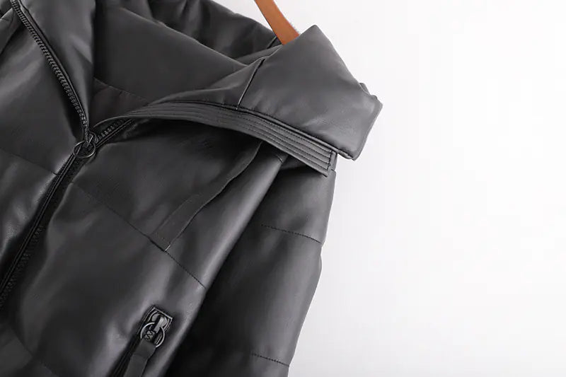 Warm Cotton Jacket, PU Leather Coat, PU Jacket