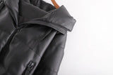 Warm Cotton Jacket, PU Leather Coat, PU Jacket