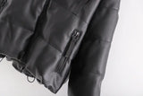 Warm Cotton Jacket, PU Leather Coat, PU Jacket